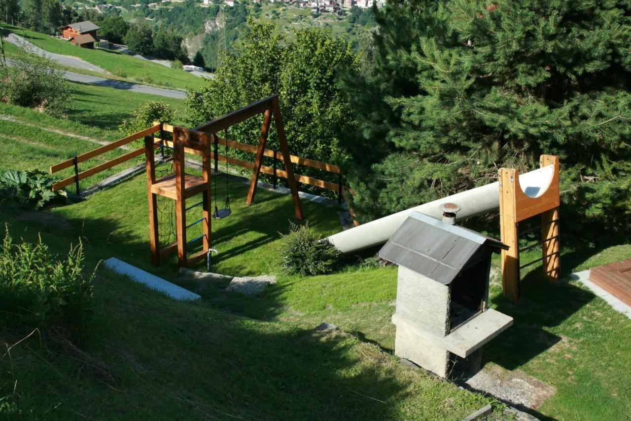 Chalet Lé Fèrtin La Tzoumaz Esterno foto
